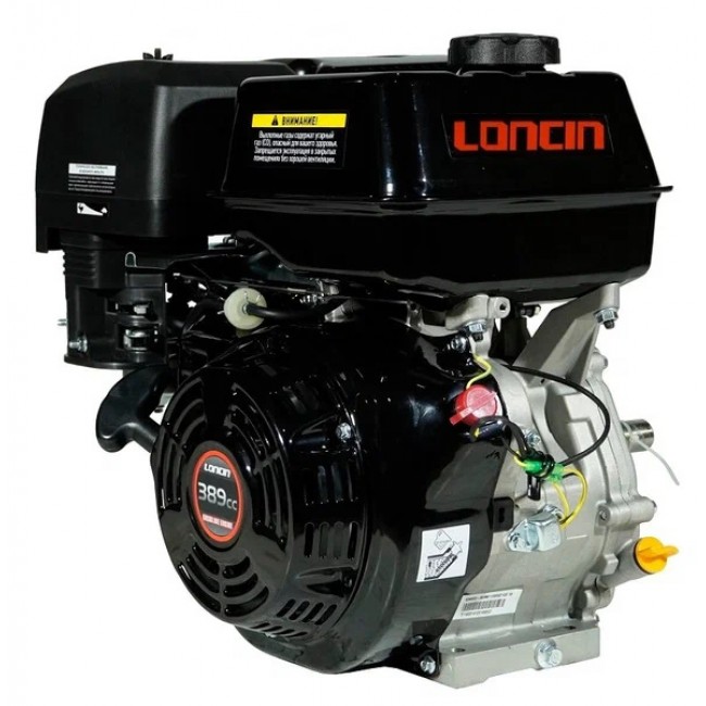 Двигатель бензиновый Loncin G390F (A type) D25